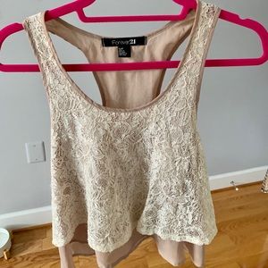 Forever 21 layered lace tank